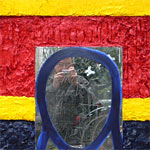 ›Haben Sie immer noch Angst vor Gelb, Rot, Blau‹, 2000/04, Öl, Spiegel auf Holz (Bemalte Rückseite), 105x76cm, Preis auf Anfrage